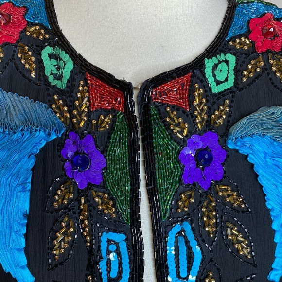 Multicolor ribbon handmade design and sequins si beautifully made - Picture 2 of 9